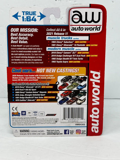 Auto World Modern Muscle 2018 Chevy Camaro ZL1 1:64 Diecast Version B