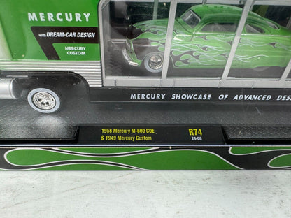 M2 Machines 1956 Mercury M-100 Truck & 1949 Mercury Auto-Haulers 1:64 Diecast