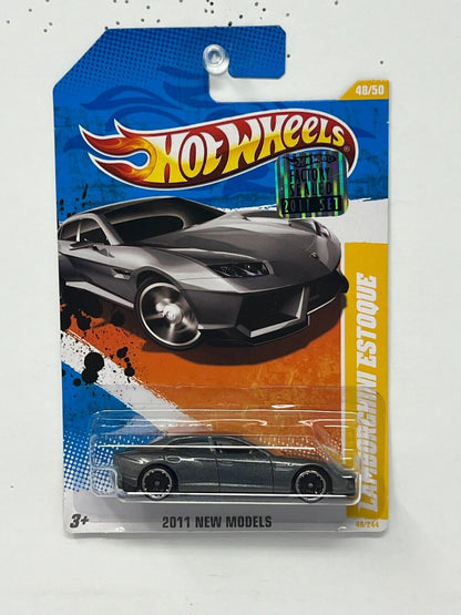 Hot Wheels 2011 New Models Lamborghini Estoque 1:64 Diecast Factory Sealed Grey