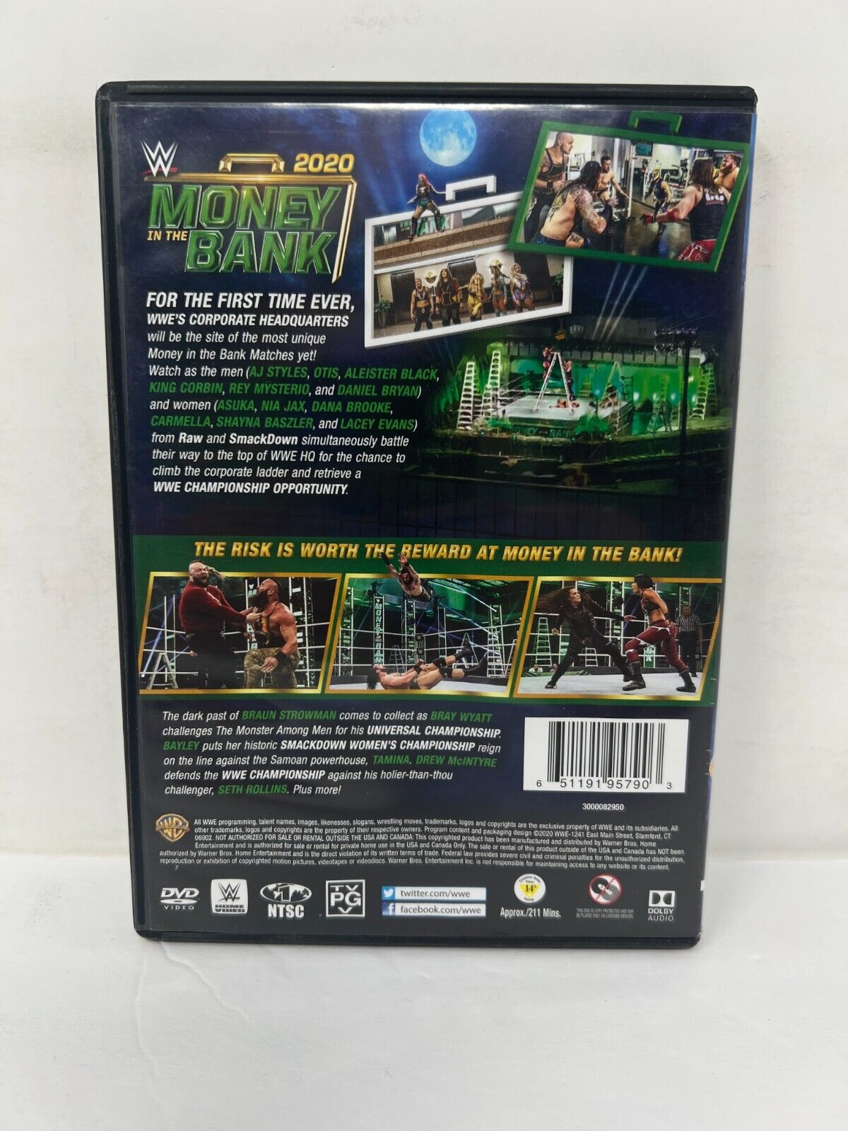 WWE Money in the Bank 2020 (DVD) Good Condition!!!