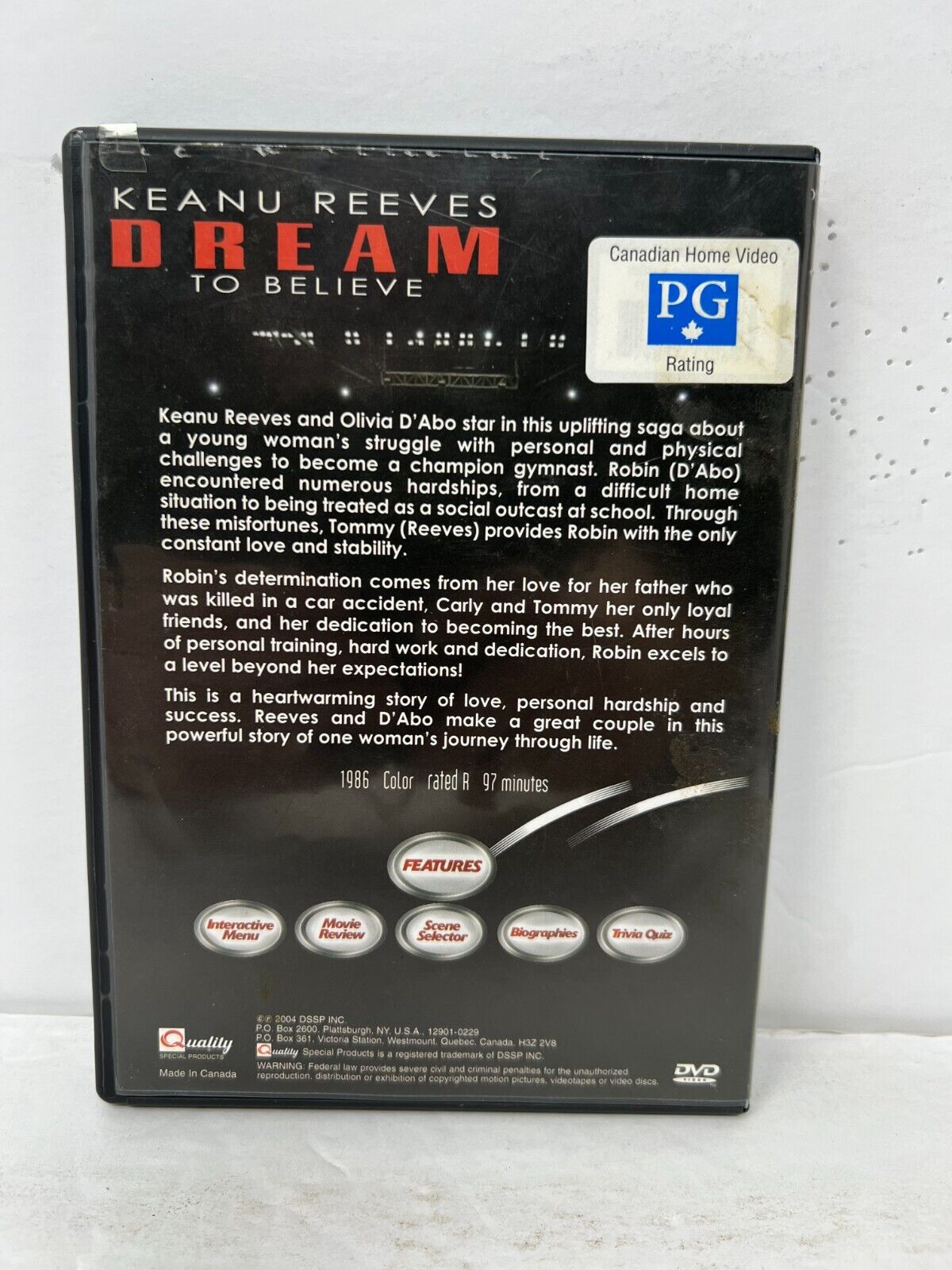 Dream to Believe (DVD) Sports Good Condition!!!