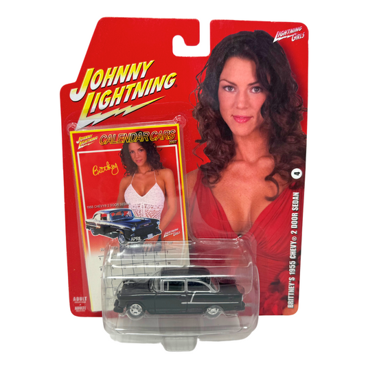 Johnny Lightning 1955 Chevy 2 Door Sedan Calendar Cars Brittney's 1:64 Diecast