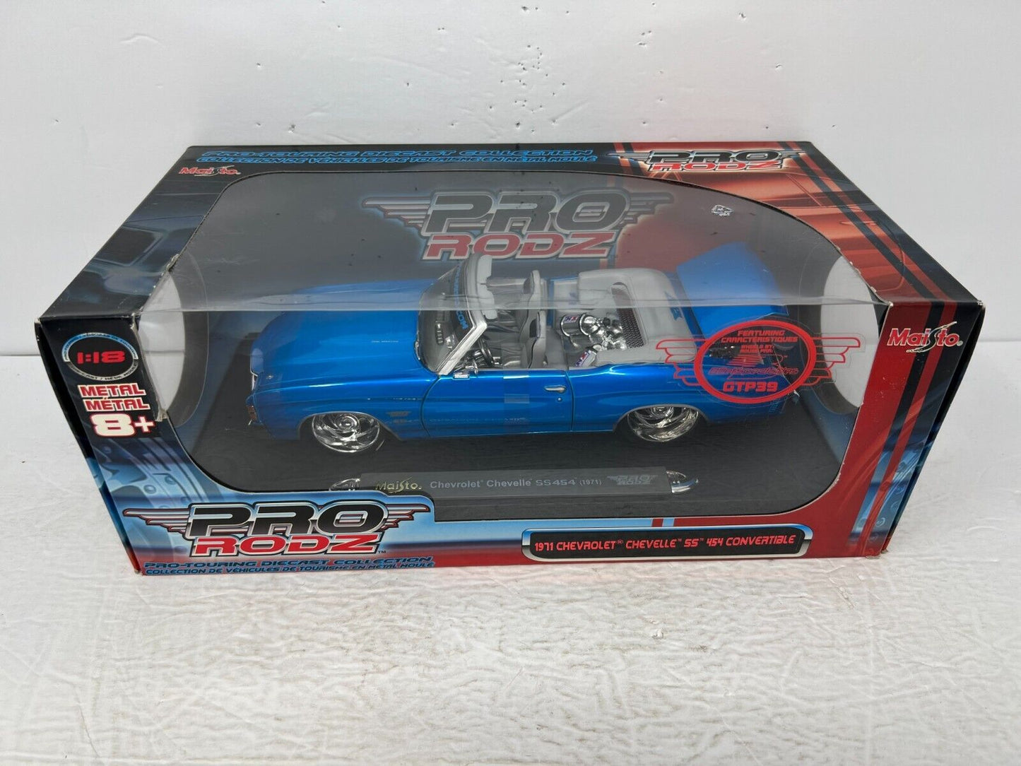 Maisto Pro Rodz 1971 Chevrolet Chevelle SS 454 Convertible 1:18 Diecast