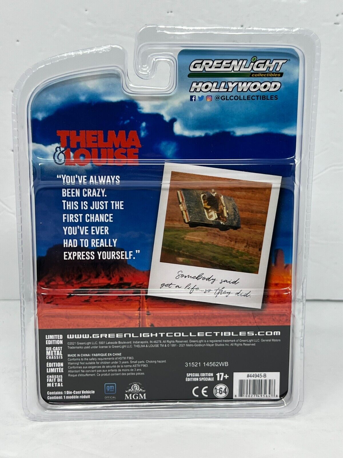 Greenlight Hollywood Thelma & Louise 1981 Chevrolet Caprice Classic 1:64 Diecast