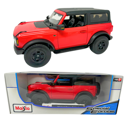 Maisto 2021 Ford Bronco Wildtrak Special Edition 1:18 Diecast