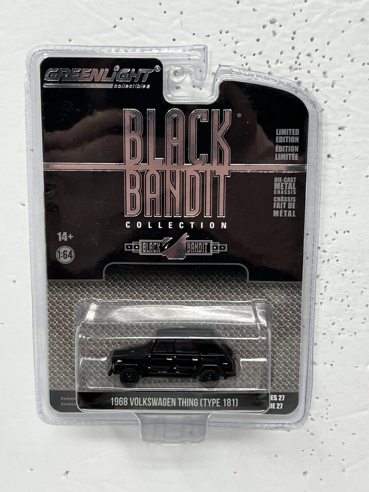 Greenlight Black Bandit 1968 Volkswagen Thing (Type 181) 1:64 Diecast