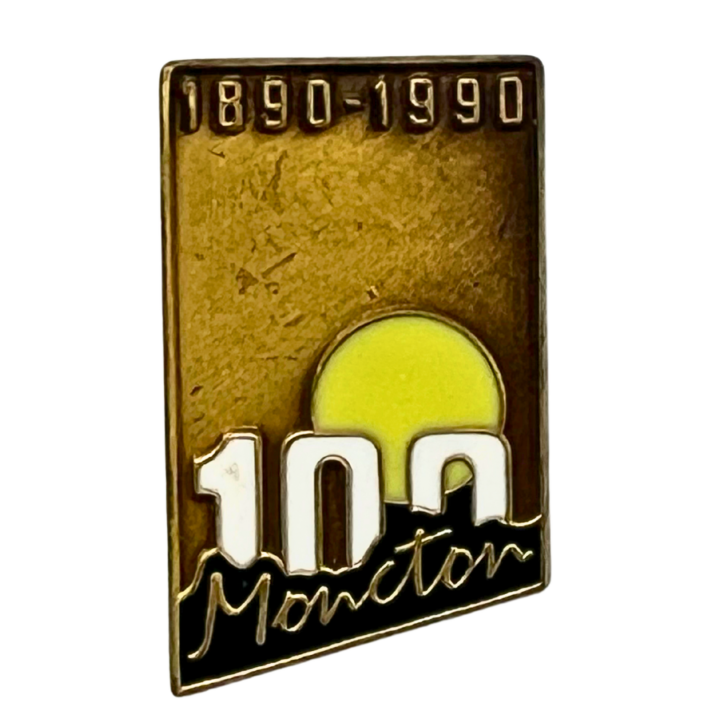 Moncton 100th Anniversay New Brunswick Souvenir Cities & States Lapel Pin SP6 V3