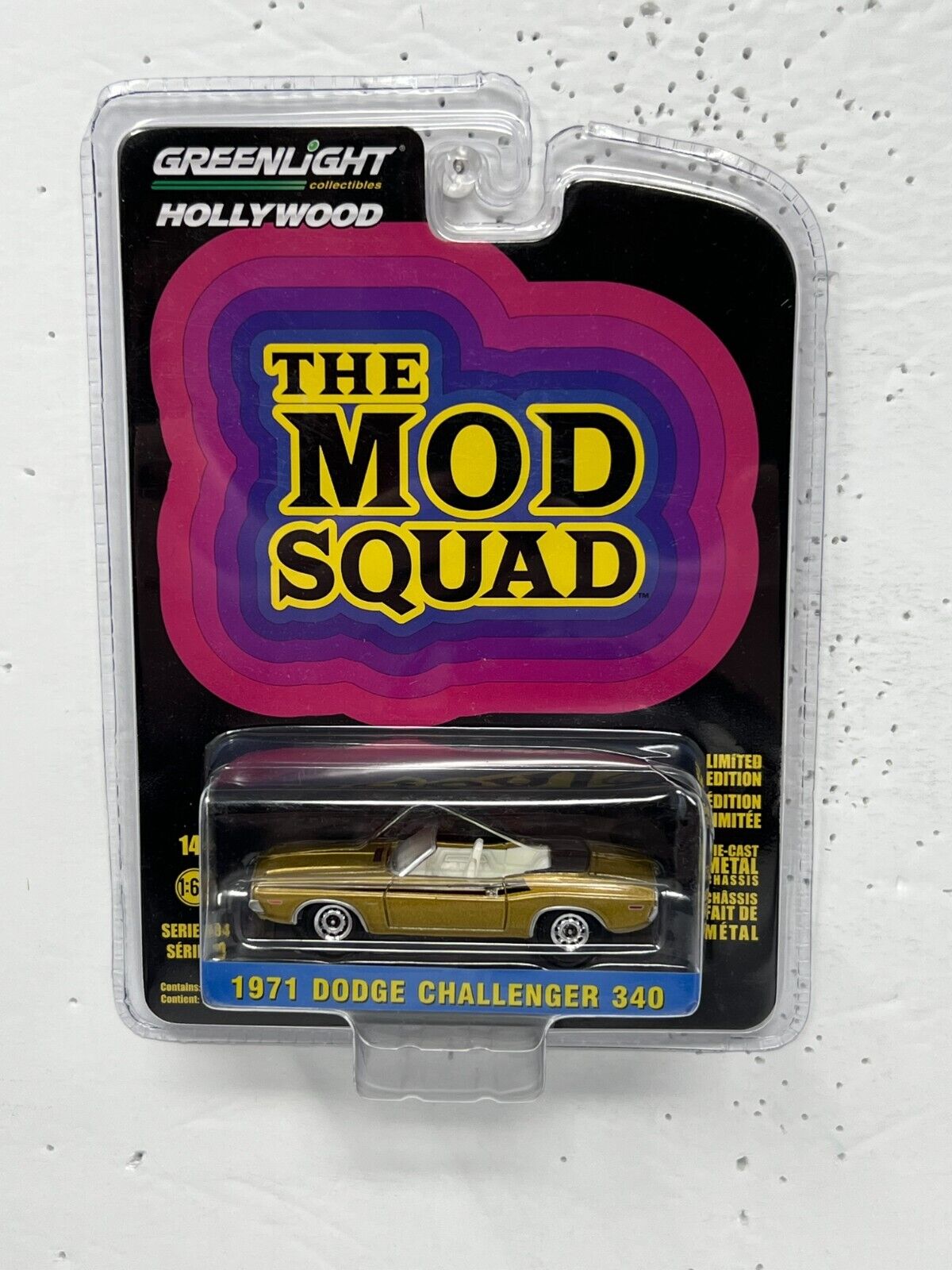 Greenlight Hollywood The Mod Squad 1971 Dodge Challenger 340 1:64 Diecast