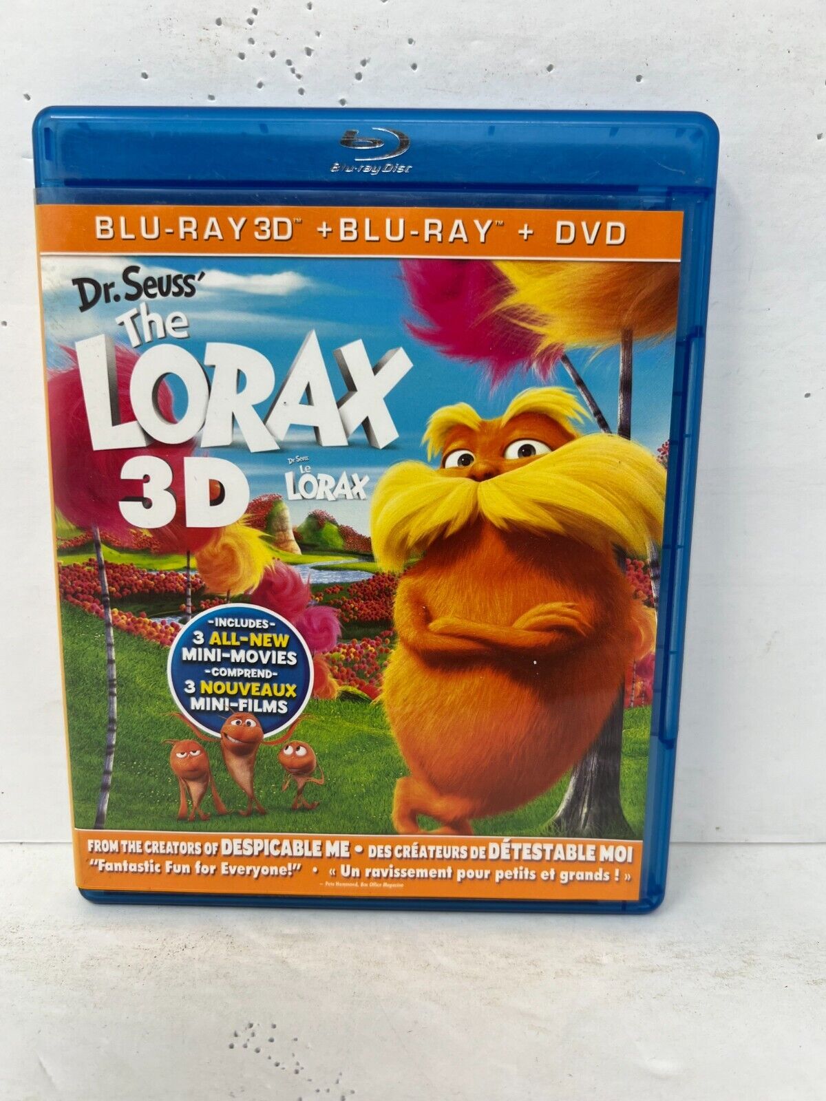 The Lorax (Blu-ray 3D) Kids Cartoon Good Condition!!!