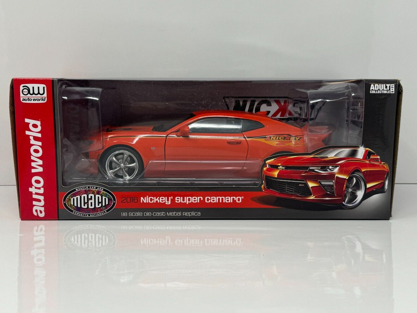 Auto World 2016 Nickey Super Chevy Camaro Limited Edition 1:18 Diecast