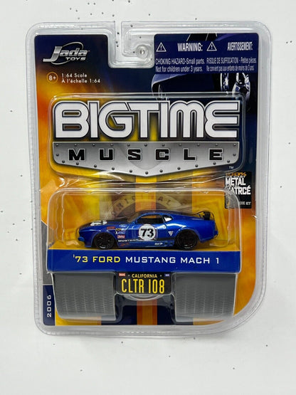 Jada Bigtime Muscle 1973 Ford Mustang Mach 1 1:64 Diecast Blue