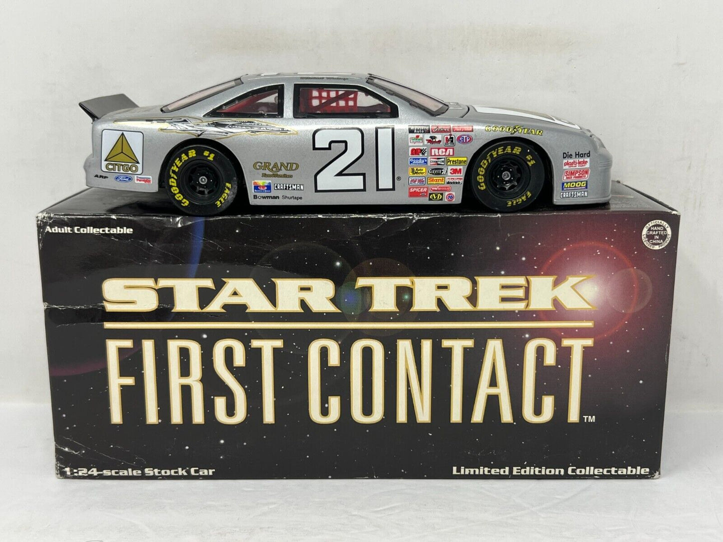 Action Nascar #21 Michael Waltrip Star Trek Ford Thunderbird 1:24 Diecast