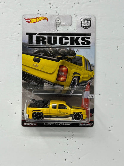 Hot Wheels Trucks Chevy Silverado Real Riders 1:64 Diecast