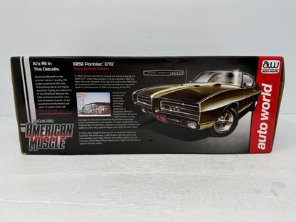 Auto World American Muscle 1969 Pontiac GTO Royal Bobcat 1:18 Diecast