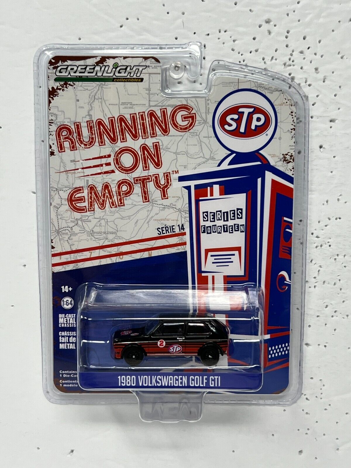 Greenlight Running on Empty 1980 Volkswagen Golf GTI 1:64 Diecast