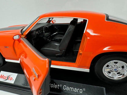 Maisto 1971 Chevrolet Camaro Special Edition 1:18 Diecast Orange