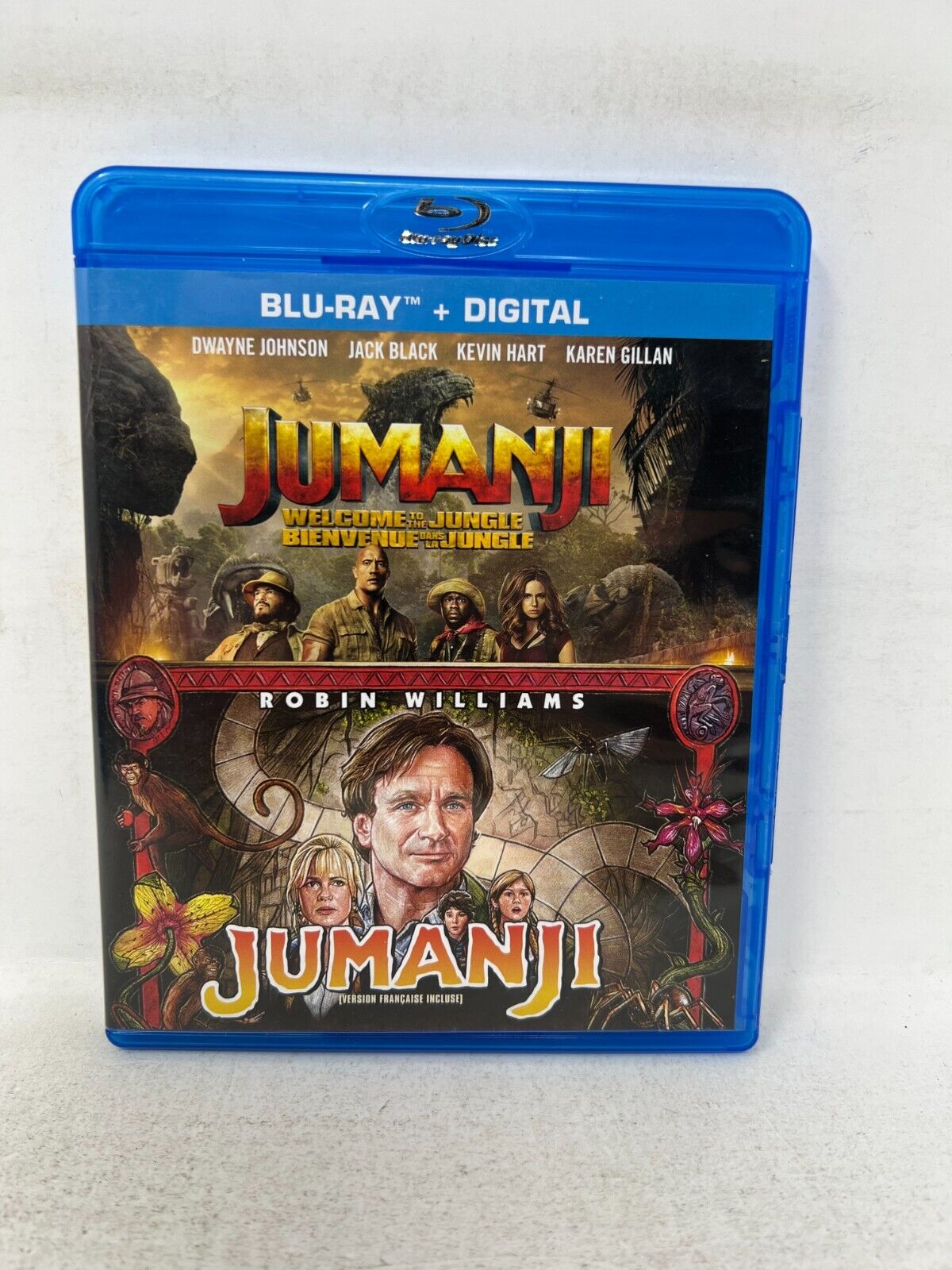 Jumanji / Jumanji Welcome to the Jungle (Blu-ray) Adventure Good Condition