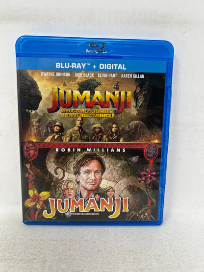 Jumanji / Jumanji Welcome to the Jungle (Blu-ray) Adventure Good Condition