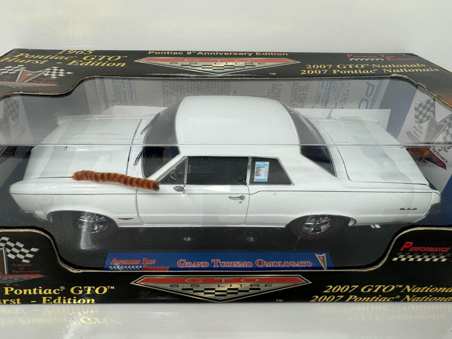 Sun Star 1965 Pontiac GTO Hurst 2007 Nationals Tiger Tail 1:18 Diecast 1 of 400