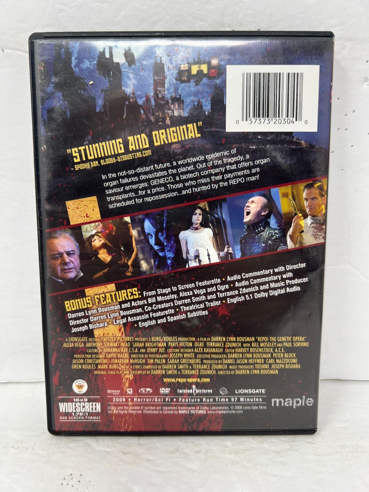 Repo! The Genetic Opera (DVD) Horror Good Condition!!!