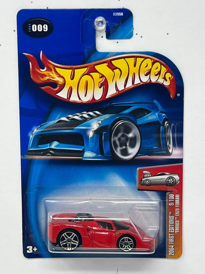 Hot Wheels 2004 First Editions 'Tooned Enzo Ferrari Red 1:64 Diecast Version 2