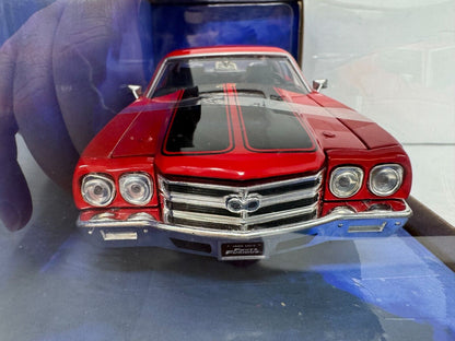 Jada Fast & Furious 1970 Dom's Chevy Chevelle SS 1:24 Scale Diecast Red & Black