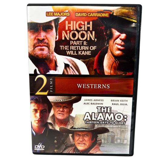 High Noon Part II / The Alamo 13 Days to Glory (DVD) Western Good Condition!!!