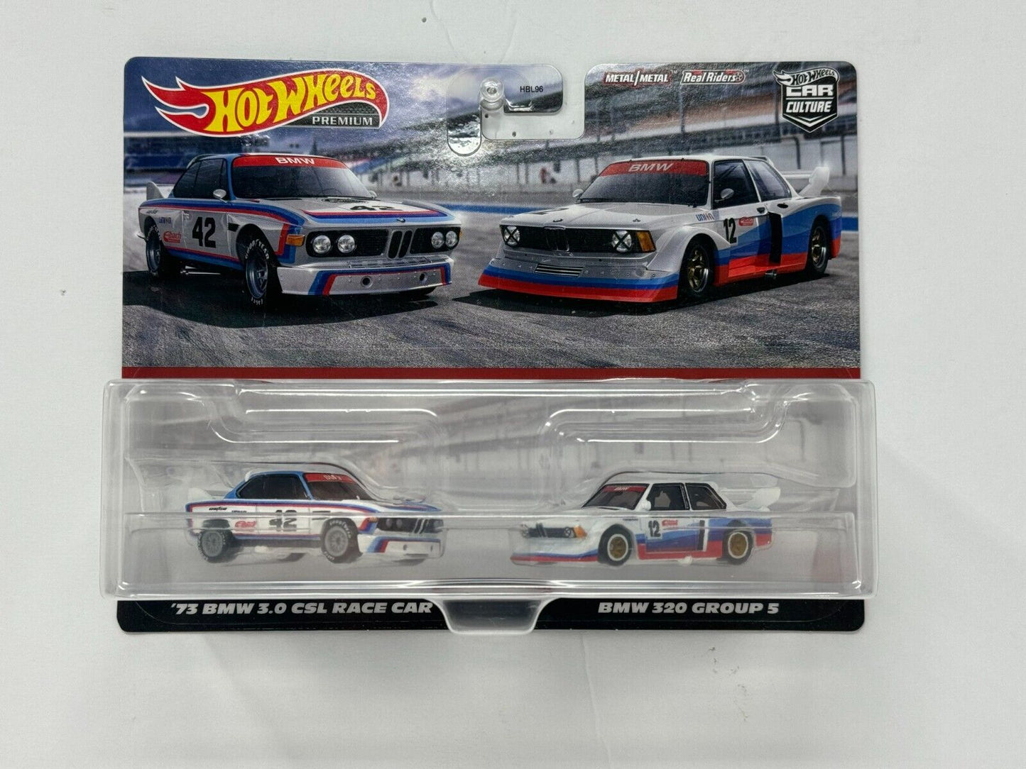 Hot Wheels Premium 1973 BMW 3.0 CSL & BMW 320 Car Culture 2-Pack 1:64 Diecast