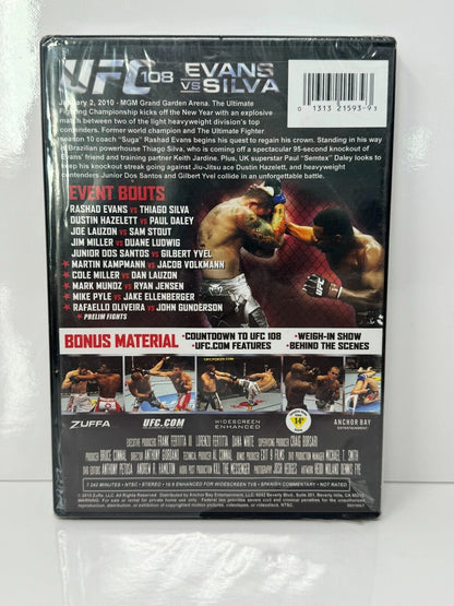 UFC 108: Evans vs. Silva (DVD) Martial Arts Brand New and Sealed!!!