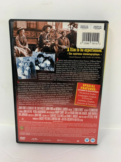 3 Godfathers (DVD) John Wayne Western Good Condition!!!