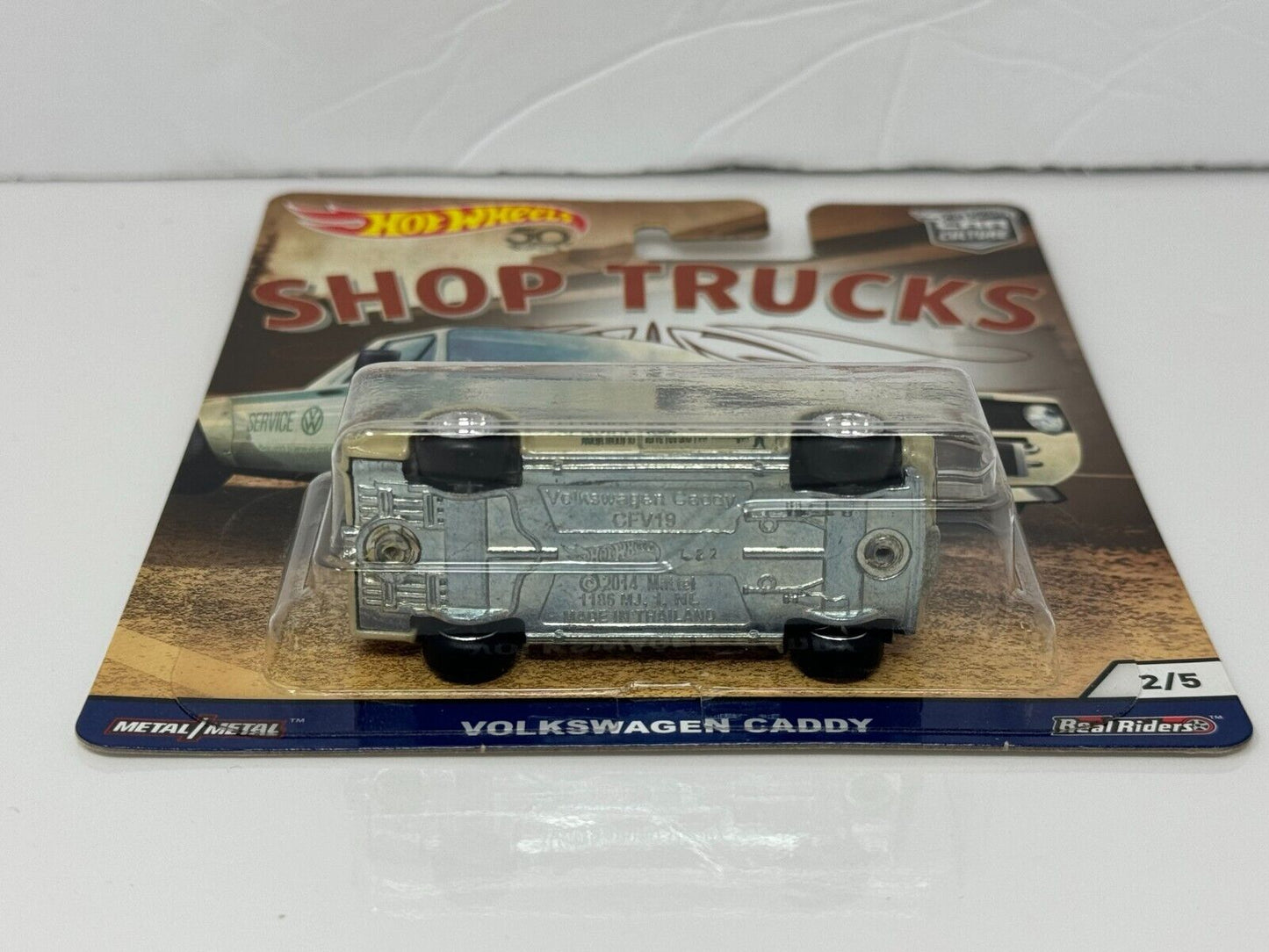 Hot Wheels Premium Shop Trucks Volkswagen Caddy 1:64 Diecast 50th Anniversary