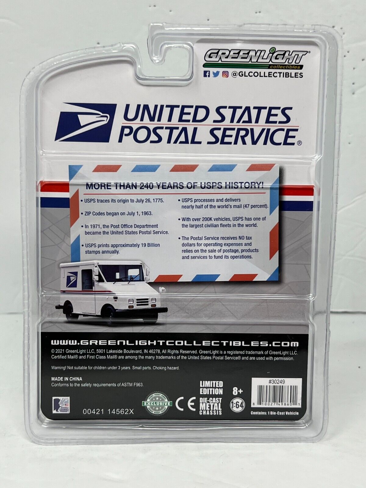 Greenlight Hobby Exclusive USPS LLV 1:64 Diecast