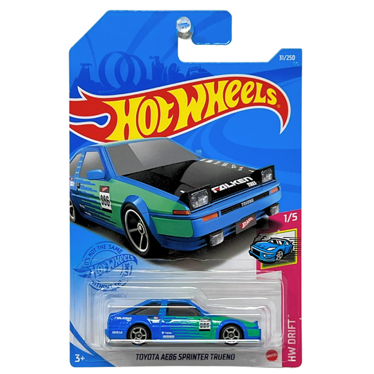 Hot Wheels HW Drift Toyota AE86 Sprinter Trueno JDM 1:64 Diecast