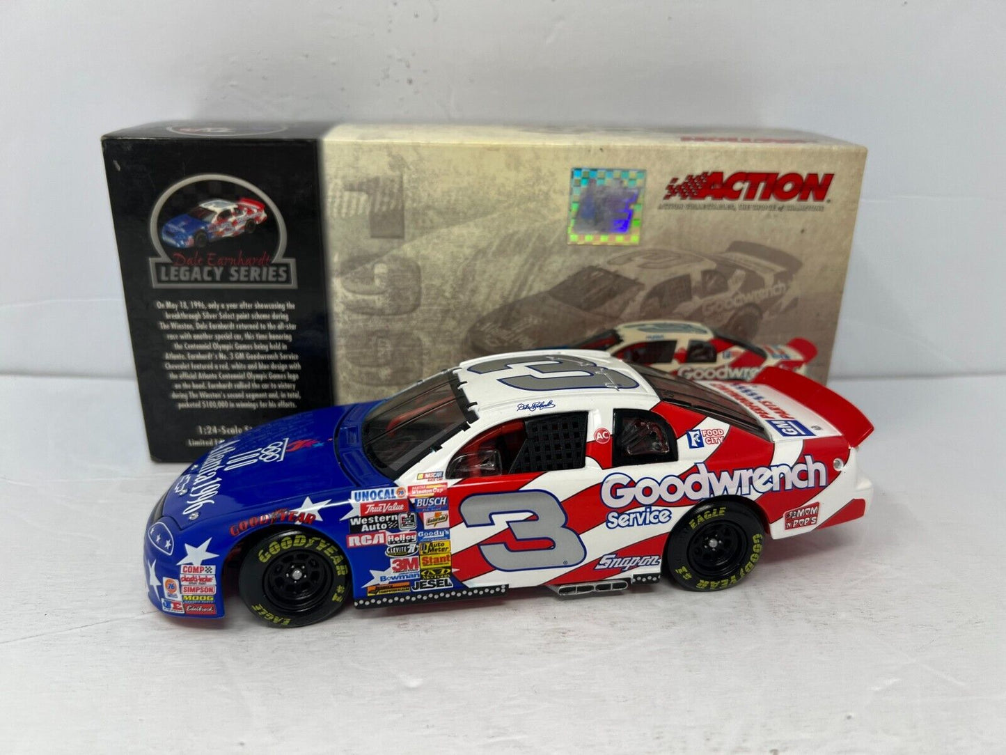 Action Nascar #3 Dale Earnhardt Legacy Series 1996 Monte Carlo 1:24 Diecast