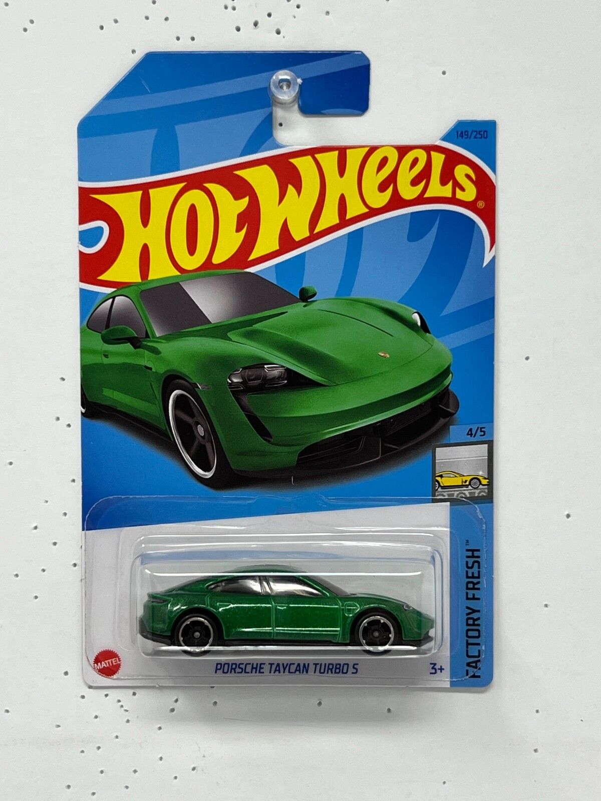 Hot Wheels Factory Fresh Porsche Taycan Turbo S Green 1:64 Diecast