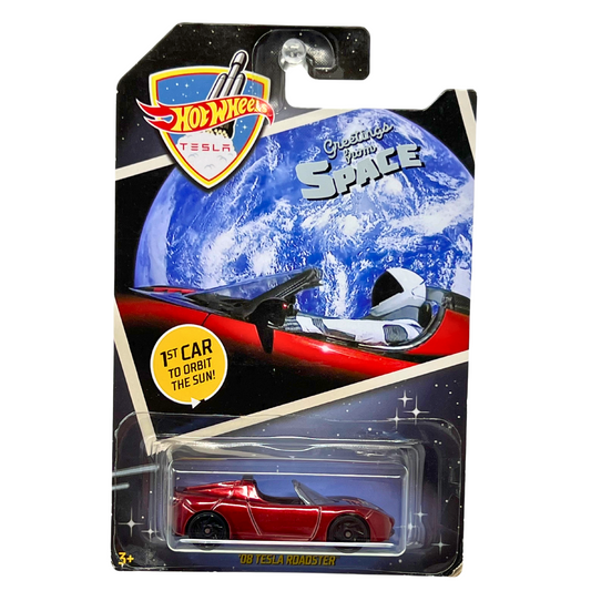 Hot Wheels Tesla 2008 Tesla Roadster European Car 1:64 Diecast V3