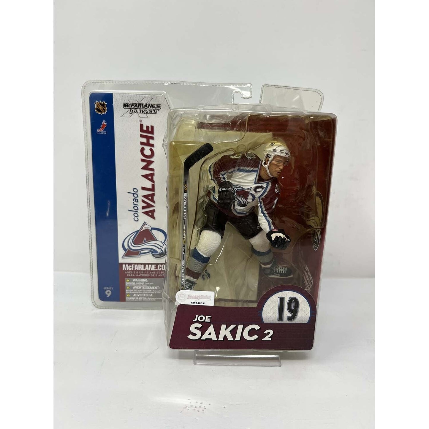 McFarlane NHL Joe Sakic Colorado Avalanche White Jersey Series 9 6 Inch Figure