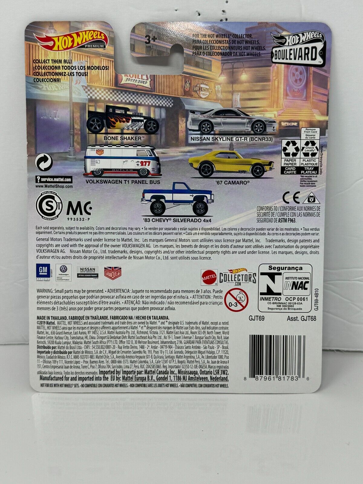 Hot Wheels Premium Boulevard #4 1967 Chevrolet Camaro 1:64 Diecast