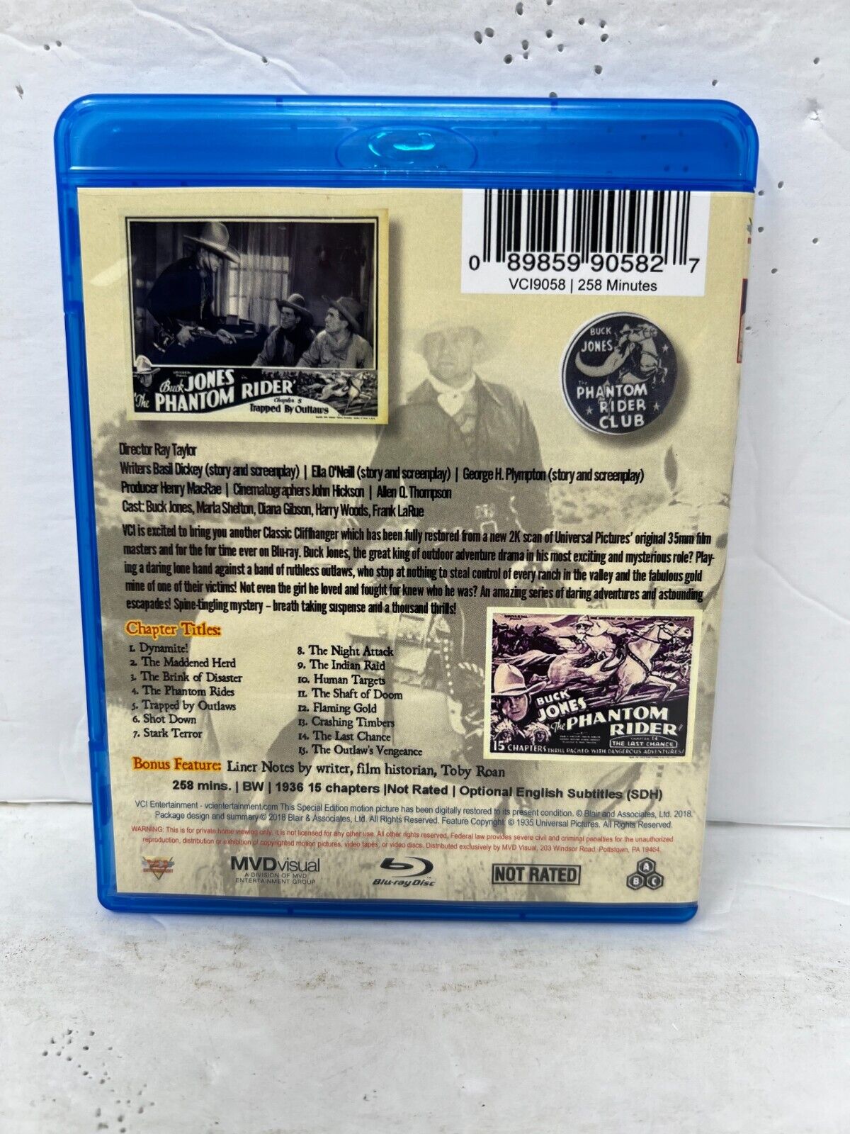 The Phantom Rider (Blu-ray) Western Good Condition!!!