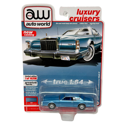 Autoworld Luxury Cruisers 1977 Lincoln Continental Mark V 1:64 Diecast Version A