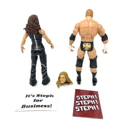 WWE Triple H & Stephanie McMahon Elite Collection Wrestling Action Figures