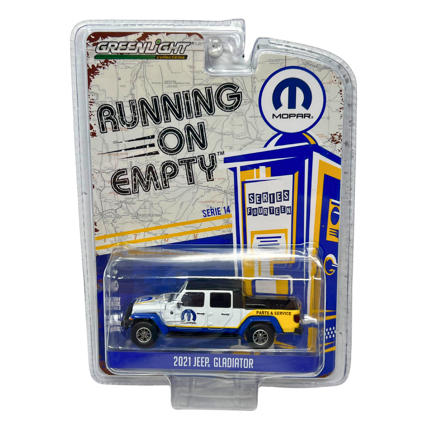 Greenlight Running on Empty 2021 Jeep Gladiator 1:64 Diecast