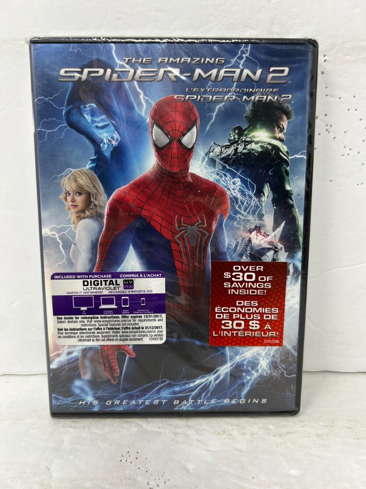 The Amazing Spider-Man 2 (DVD) Marvel New and Sealed!!!