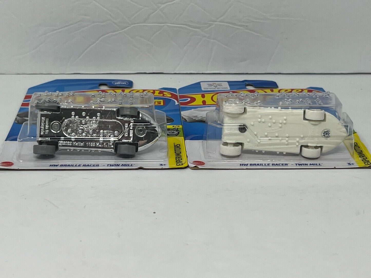 Hot Wheels Experimotors HW Braille Racer Twin Mill Fantasy Cars 1:64 Diecast Lot of 2