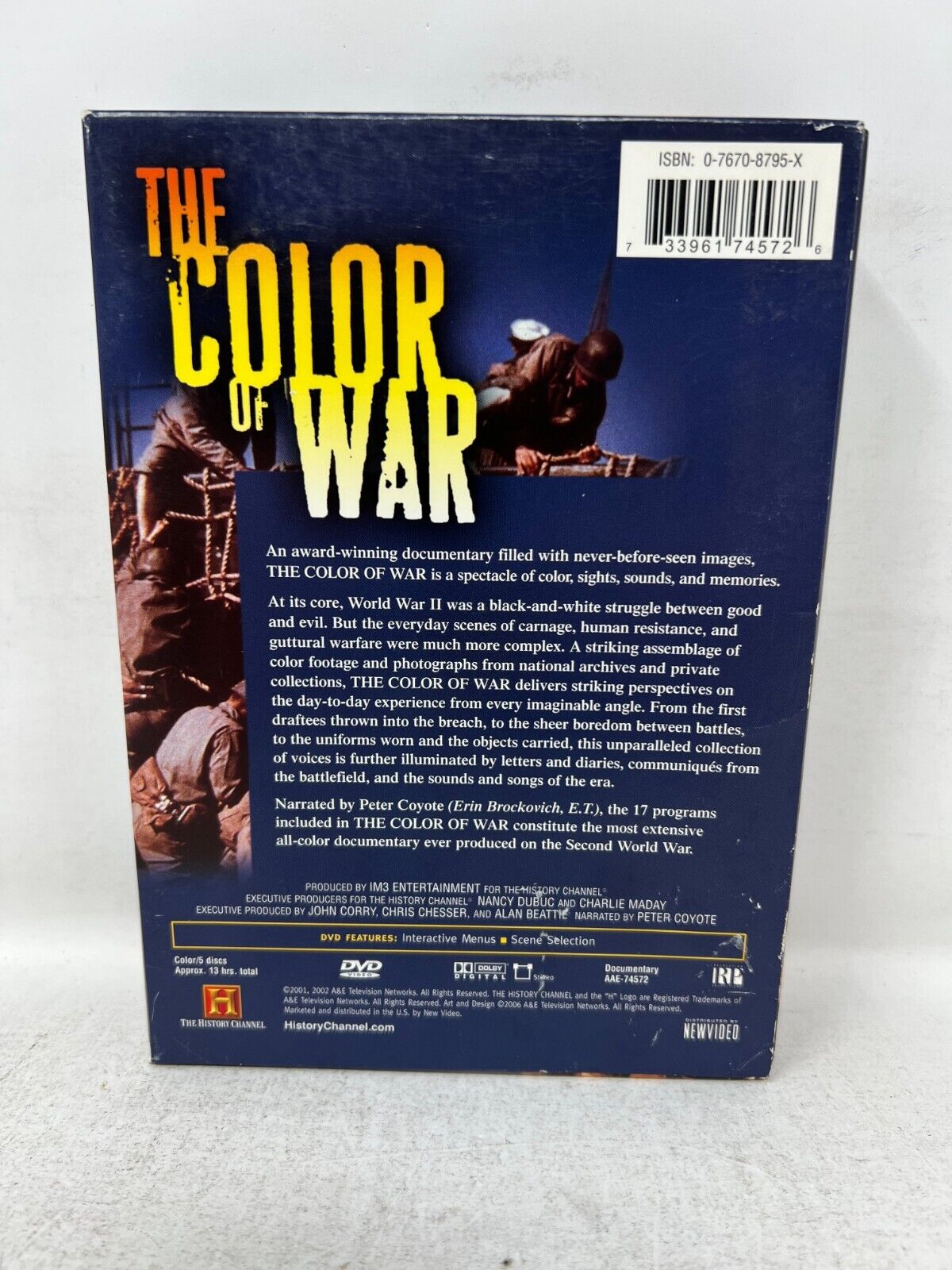 History Channel Presents Color Of War (DVD) TV Series Boxset Good Condition!!