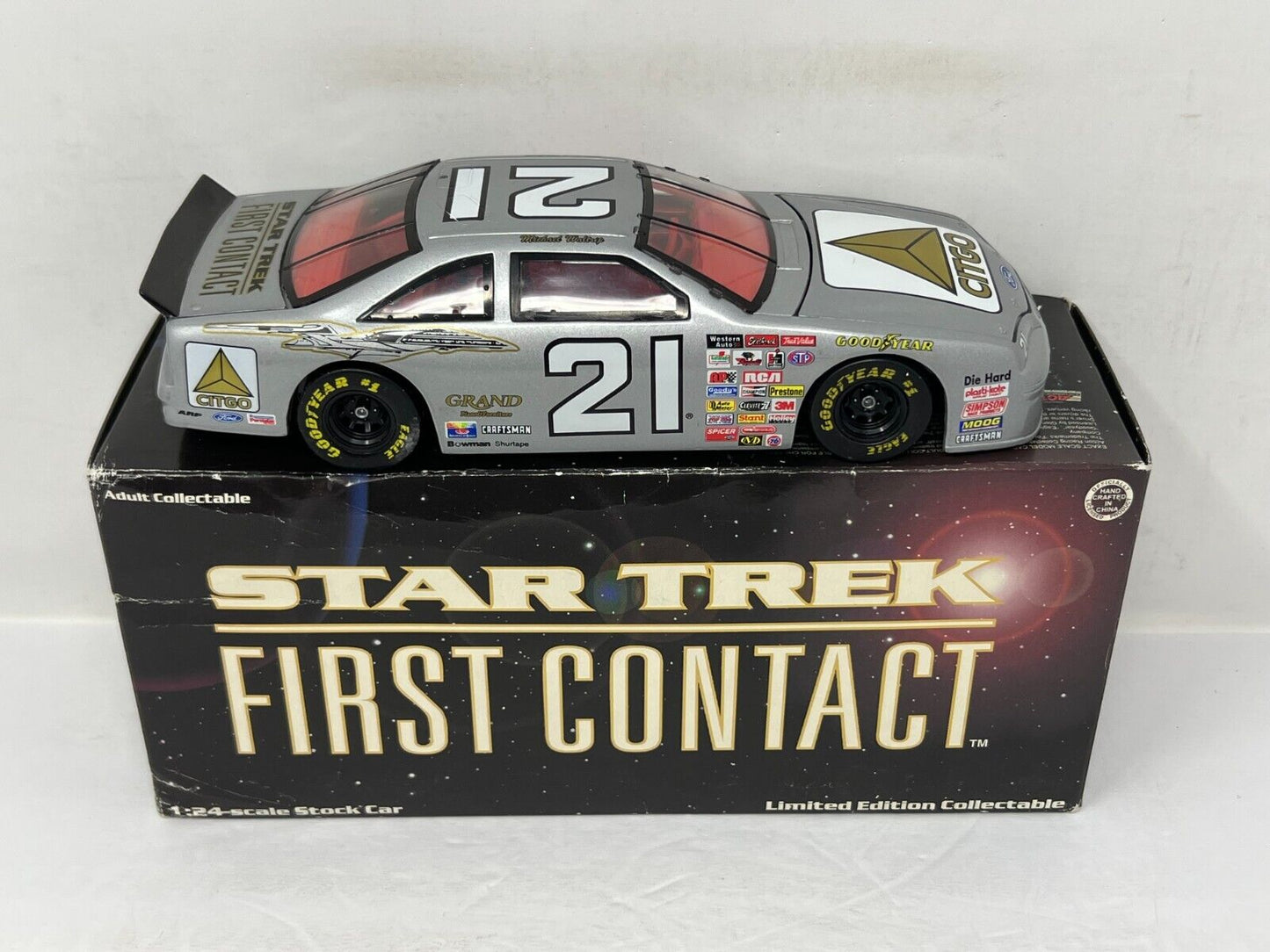 Action Nascar #21 Michael Waltrip Star Trek Ford Thunderbird 1:24 Diecast