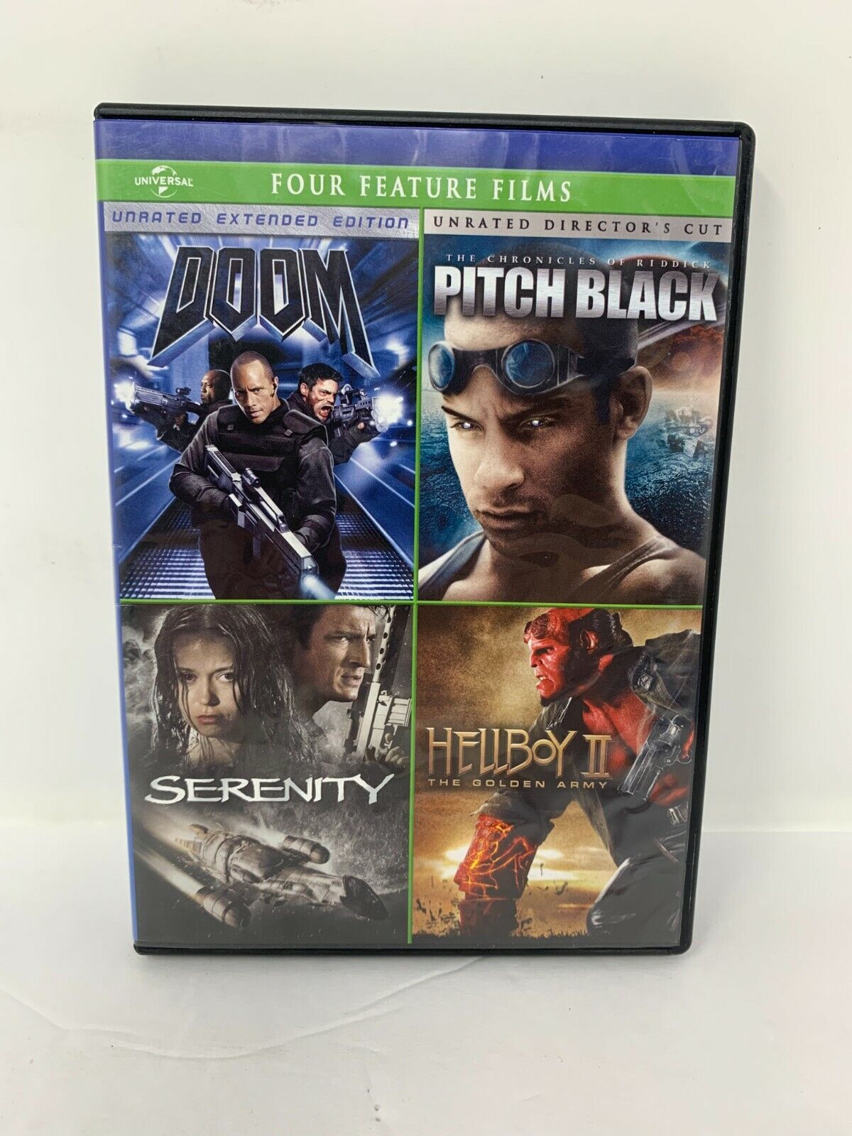 Doom / Pitch Black / Serenity / Hellboy (DVD) Collection Sci-Fi Good Condition!!