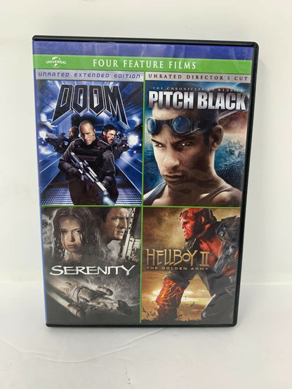 Doom / Pitch Black / Serenity / Hellboy (DVD) Collection Sci-Fi Good Condition!!