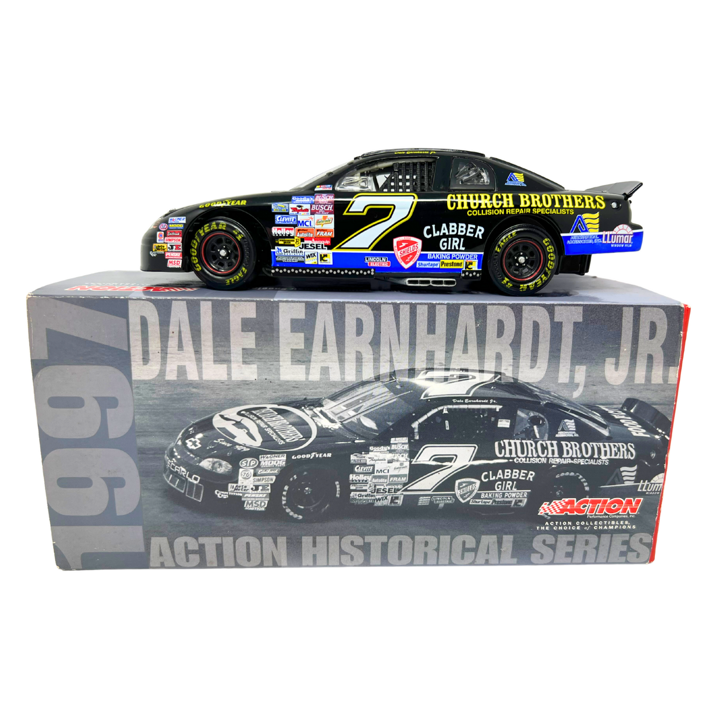 Action Nascar #7 Dale Earnhardt Jr Church Brothers 1997 Monte Carlo 1:24 Diecast