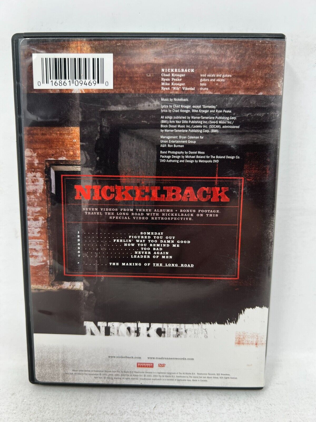 Nickelback The Videos (DVD) Music Concert Videos Chad Kroeger Good Condition!!!